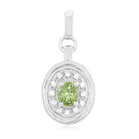 Pendentif en argent et Chrysobéryl