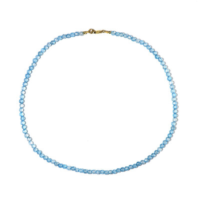 Collier en argent et Topaze bleu ciel