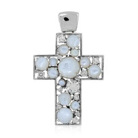 Pendentif en argent et Nacre
