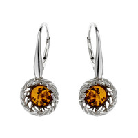 Boucles d'oreilles en argent et Ambre baltique