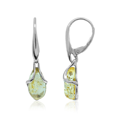 Boucles d'oreilles en argent et Ambre baltique (dagen)