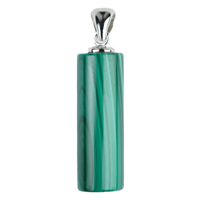 Pendentif en argent et Malachite