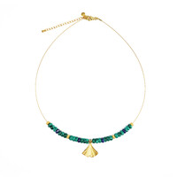 Collier en argent et Malachite