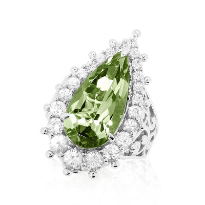 Bague en argent et Améthyste verte (Dallas Prince Designs)