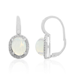 Boucles d'oreilles en argent et Opale Welo