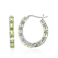 Boucles d'oreilles en argent et Péridot