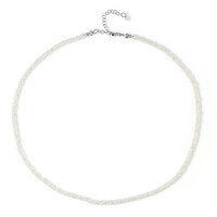 Collier en argent et Topaze blanche