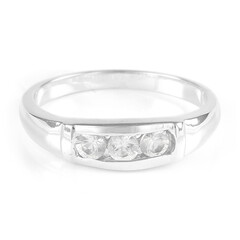 Bague en argent et Saphir blanc