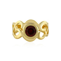 Bague en argent et Grenat du Mozambique