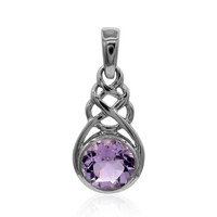 Pendentif en argent et Améthyste Rose de France
