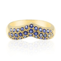 Bague en or et Saphir bleu (Estée Collection)