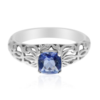 Bague en argent et Fluorite à couleur changeante