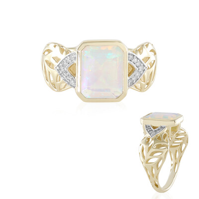 Bague en or et Opale Welo AAA (Ornaments by de Melo)