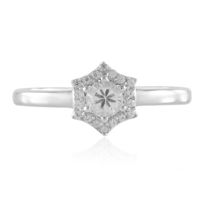Bague en argent et Saphir blanc