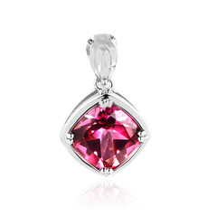 Pendentif en argent et Topaze rose