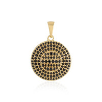 Pendentif en argent et Spinelle noir