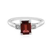 Bague en argent et Grenat du Mozambique