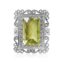 Bague en argent et Quartz de l'Ouro Verde (Dallas Prince Designs)