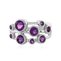 Bague en argent et Améthyste