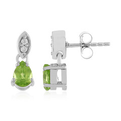 Boucles d'oreilles en argent et Péridot