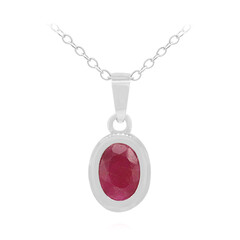 Collier en argent et Rubis