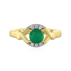 Bague en argent et Emeraude du Brésil