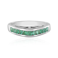 Bague en argent et Emeraude de Colombie (de Melo)
