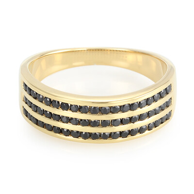 Bague en argent et Spinelle noir