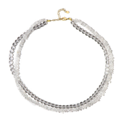 Collier en argent et Quartz blanc