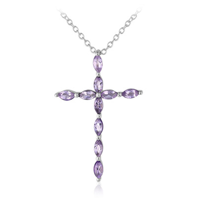 Collier en argent et Améthyste de Bolivie