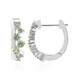 Boucles d'oreilles en argent et Saphir vert de Tuléar  (Pallanova)