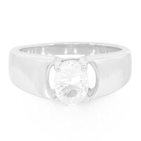 Bague pour homme en argent et Pétalite
