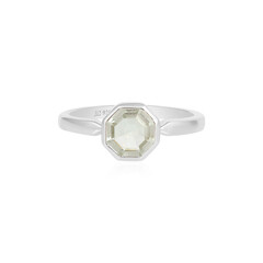 Bague en argent et Améthyste verte