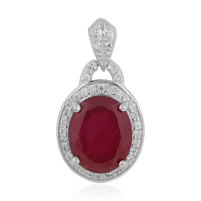 Pendentif en argent et Rubis de Madagascar