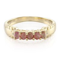 Bague pour homme en or et Saphir Padparadscha non chauffé
