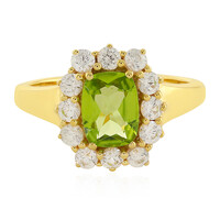Bague en argent et Péridot
