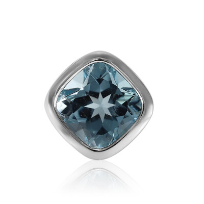 Pendentif en argent et Topaze bleu ciel (MONOSONO COLLECTION)