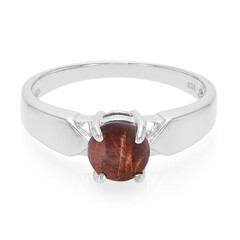 Bague en argent et Œil-de-tigre rouge