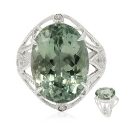 Bague en argent et Améthyste verte d'Esperanza