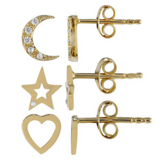 Boucles d'oreilles en argent et Zircon