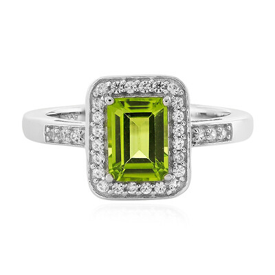 Bague en argent et Péridot du Jilin