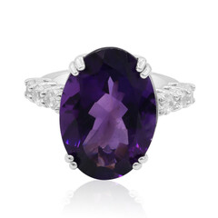 Bague en argent et Améthyste du Maroc