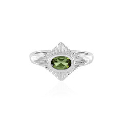Bague en argent et Tourmaline verte