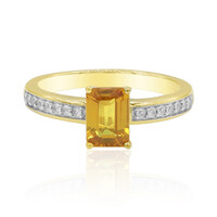 Bague en or et Saphir orange de Ban Ka Cha