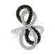 Bague en argent et Spinelle noir