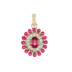 Pendentif en or et Spinelle rose (Adela Gold)
