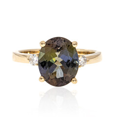 Bague en or et Tanzanite non chauffée (CIRARI)