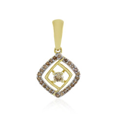 Pendentif en or et Diamant champagne I4