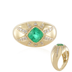 Bague en or et Emeraude de Russie (de Melo)
