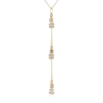 Collier en or et Diamant champagne I2 (de Melo)